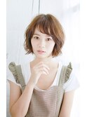 ゆる毛先のバルーンボブ
