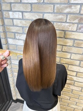 モナン 渋谷(Monan) 【飯田】ミルクティーベージュ×髪質改善 #渋谷