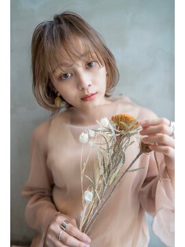 オースティン 登戸向ケ丘遊園(AUSTIN) 大人かわいい前髪セシルカットココアブラウンフリンジウェーブ