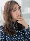 くすみカラー抜け感外国人風ウェーブ巻きTb7上尾20代30代40代