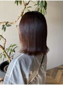 【セロ姫路】艶髪ダークブラウン/外ハネボブ