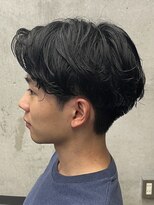 フイ 代々木(Hui)&nbsp;メンズ/アップバング/ツーブロックマッシュ/束感ショート波巻き