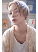 Hエイチ原宿＊『フェザーボブ』グレージュ【tatsuya】