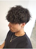 刈り上げショートマッシュ波巻きツイストスパイラルパーマ