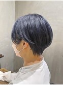 ブルーブラック×ハンサムショート