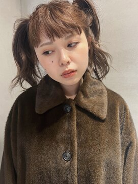 ペレ 梅田(PELE) 前髪/アンブレラカラー/こなれミディ/イメチェン/ウェーブパーマ