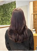 韓国風ロング×ラズベリーピンク
