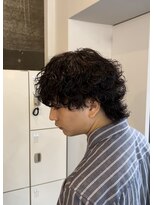 メンズギフト(men's GIFT)&nbsp;ツーブロック波巻きスパイラルパーマメンズマッシュウルフ