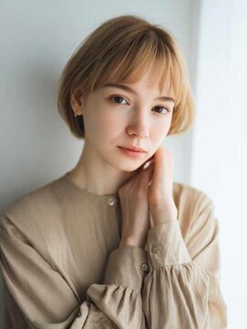 シェル 国分寺(shell) くびレイヤーエモージュグレージュカラーくびれショート/国分寺