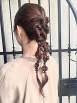 ルシュ(Leshu) ぽこぽこ編み下ろしツインテール