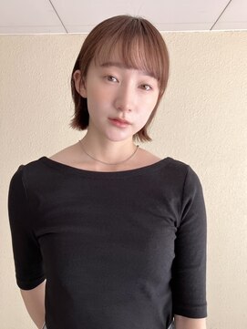 ファイブシーン アオヤマ(5SCENE AOYAMA) ミディアムヘアくびれヘアヨシンモリ顔周りレイヤー20代30代40代