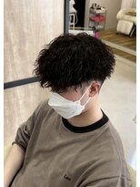 メンズギフト(men's GIFT)&nbsp;メンズツイストスパイラルマッシュツーブロック刈り上げ