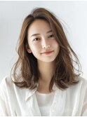 黒髪/クラゲヘアー/オリーブグレー/小顔/ココアベージュ