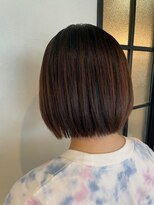 カルム ノエル(CALME noel) 毛髪強化ストレート×カット ツヤ楽ボブ