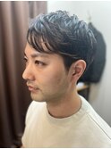 [30代/ニュアンスパーマ/ダウンバング/MEN'S HAIR][麻布十番駅]