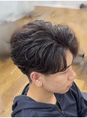 毛流れフェザーパーマ