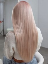 ローレンアンドパレード 並木坂店(Lauren&Parade)&nbsp;ダブルカラー ケアブリーチ ホワイトベージュ ストレート 艶髪