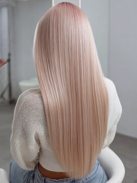 ローレンアンドパレード 並木坂店(Lauren&Parade) ダブルカラー ケアブリーチ ホワイトベージュ ストレート 艶髪