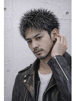 メンズ ラピス(Men's Lapis)&nbsp;ホワイトメッシュ×スパイキーショート