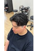 ニュアンスパーマ×大人センターパート