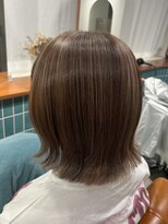 ノット(KNOTT)&nbsp;ダークパープル/ナチュラルショート/夏のヘアアレンジ/松戸