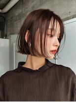 アブニール 柏たなか店(AVENIR)&nbsp;ダークパープル/ナチュラルショート/ミルクブラウン/夏/柏たなか