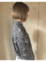 ネルバイグリーン(Nelle by green)&nbsp;ワンレングスボブ　前下がり　ショートボブ　ミニボブ　ひし形