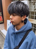 ネオリーブアイム 横浜西口店(Neolive aim)&nbsp;ツイストパーマ風ネイビーノットブルーマッシュショートヘア横浜