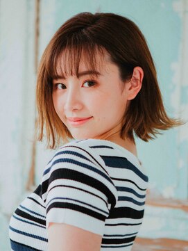 ヘアアンドリラクゼーション シャッセ(Hair&Relaxation SASE) 元気系外はねボブ