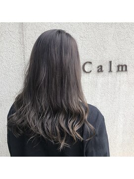 カルムヘア(Calm hair) 暗めアッシュ　ハイライト