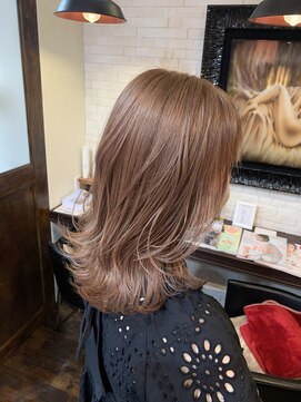 ボアップ 松山店(boappu) #ミルクティーベージュ#ブリーチ#髪質改善