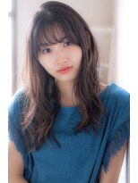 エルフォ(elfo) 【elfo】黒髪のロングパーマは前髪にこだわりあり