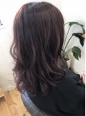 ピンクバイオレットヘアカラー♪