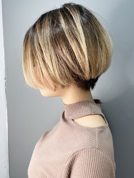 ニット 銀座(knit) 《knit銀座》大人可愛い20代30代40代ショートボブ丸み前下がり
