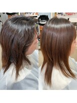 イツキ ヘアーデザイン(ITSUKI hair design)&nbsp;酸性ストレート大人美人ウルフレイヤースタイル