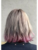 ヘアーデザイン ディードット ウル(D. ulu)&nbsp;チェリーピンク裾カラー&ピンクインナーカラー