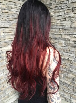 アモル 高田馬場店(Amor) ワインレッド ダブルカラー