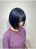 艶髪ネイビーカラー!