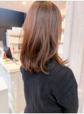 福山市イルミナカラー20代30代caary大人かわいいとろみブラウン
