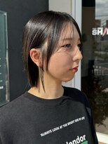 ヘアメイク シンズ レインボー(Hair Make SHIN'S RAINBOW)&nbsp;ぱつっと/ボブ/結べる/大人っぽい/似合わせ/高松/顔まわり