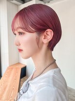 アルバム 池袋(ALBUM)&nbsp;ベビーピンクホワイトピンクデザインカラー_ba470391