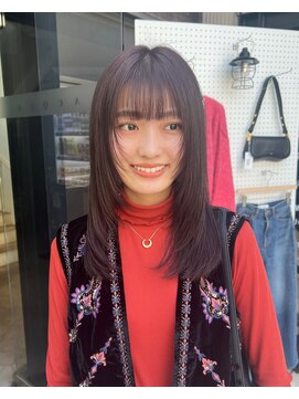 アクアオモテサンドウ(ACQUA omotesando) ☆ミディアムレイヤーカットブリーチなしラベンダーグレージュ