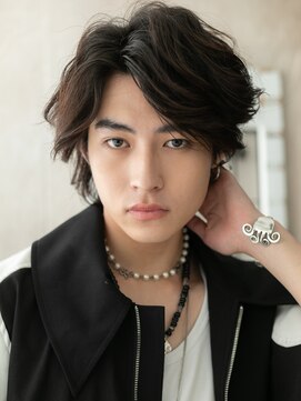 トニーアンドガイ メン 与野駅前店(TONI&GUY MEN) 前髪長めが◎無造作セクシーなグレージュカラーウルフe与野