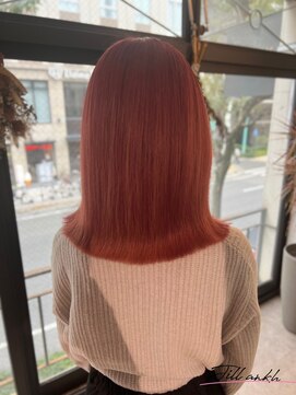 ジル アンク(Jill ankh) 《Jillankh 姫路駅前》ペールピンク　ブリーチあり　暖色系