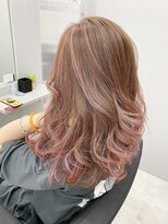 アオアクア バイ グルグル 小岩店(ao akua by GULGUL) ピンクハイライト×ベージュカラー