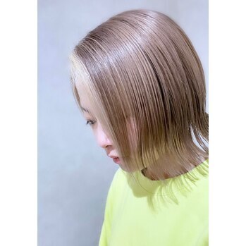 【DRhair人気No.1】カット+カラー+ケアブリーチ+ケラスターゼマスクTr￥20900