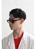 波巻きハイライトアップバングツーブロックマッシュ