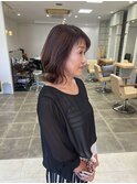 癖毛を活かした外ハネくびれヘア 里見美穂