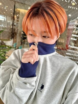 ブローチェ マカナ(BROCHE makana)の写真/【注目サロン★】骨格に合わせた小顔見せ◎乾かすだけでサロン帰りの仕上がりに♪骨格に似合わせたカット