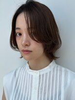 デジタルパーマ　イメチェン　チェリーブラウン　垢抜けヘア